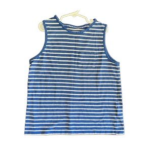Mini Boden Blue Striped Muscle Tee Tank Top 11 12